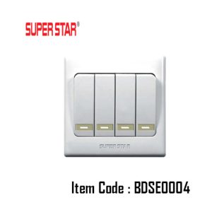 Rose Switch 4Gang BDSE0004