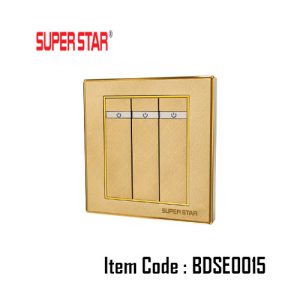 Ultimate Gold Switch 3Gang BDSE0015