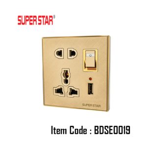 Ultimate Gold Multy Socket+1USB BDSE0019