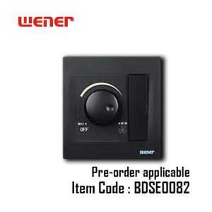 Wener Black Fan Dimmer with Switch BDSE0082