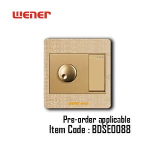 Wener Gold Fan Dimmer with Switch BDSE0088